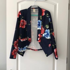 Floral blazer